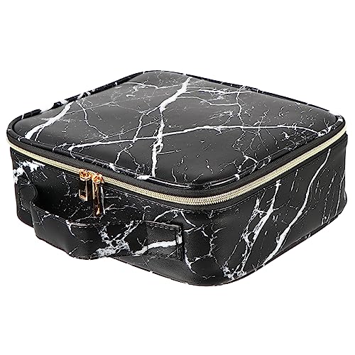 Beavorty 1stk Kosmetikkoffer Aus Marmor Tragbare Kosmetik Tasche Marmorierung Kosmetische Fall Schminkkoffer Damen Reise Make- up Fall Make- up Tasche Für Reise Container Pu Mode Fräulein von Beavorty