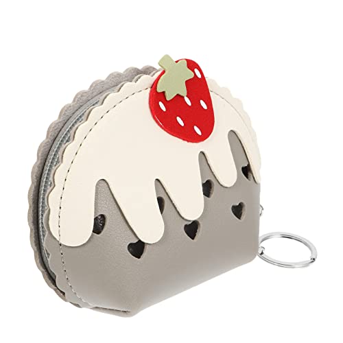 Beavorty 1stück Erdbeer-Zipper Geldbörse Mini Change Pouch Für Damen Kurz Geldbeutel Pu Mit Reißverschluss Für Reisen Shopping Und von Beavorty
