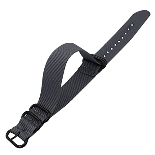 Beavorty 1 Stück Nylon Uhrenarmband Verstellbar und Langlebig Graues Canvas Design Austausch von Beschädigten Armbändern für Herren und Damen von Beavorty