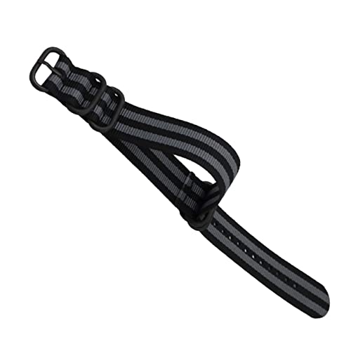 Beavorty Nylon-uhrenarmband Canvas-armband Für Smartwatch Verstellbar Gestreift Strapazierfähiges Material Armbanduhrenarmband Ersatz von Beavorty