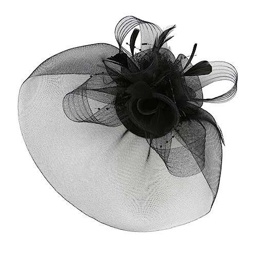 Beavorty 1 Stk Partyblume Vintage Party-kopfbedeckung Hochzeit Haarspange 20er 50er Haare Haarspangen Für Damen Derby-cap Für Damen Fräulein Steckbrett Jahrgang Gittergewebe von Beavorty