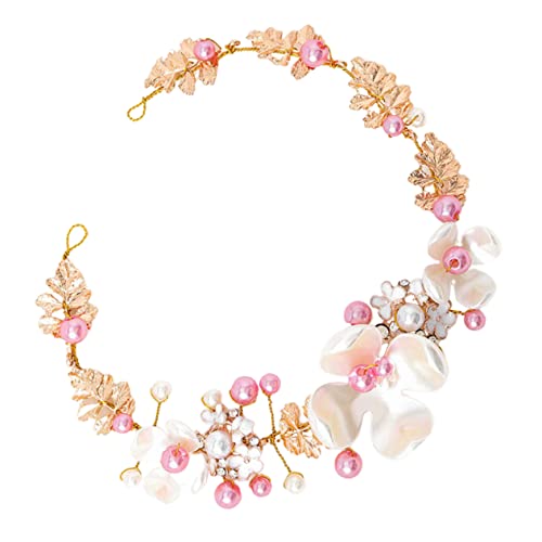 Beavorty 1stk Perlen Kopfschmuck Prinzessin Stirnband Mädchen Prinzessin Tiara Perlenkopfschmuck Für Blumenmädchen Prinzessin Haarband Brautjungfer Legierung Ling Xiaohua Die Blumen von Beavorty