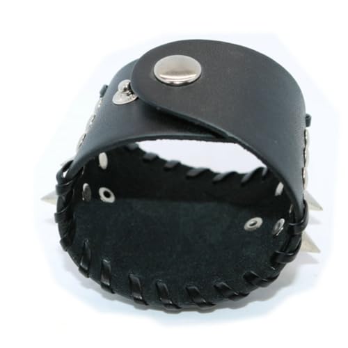 Beavorty Punk-armband Aus Für Männer Nietenarmband Mit Legierungs-details Stretch-armband in Schwarz Geisterarmband-design Für Anhänger Punk- von Beavorty