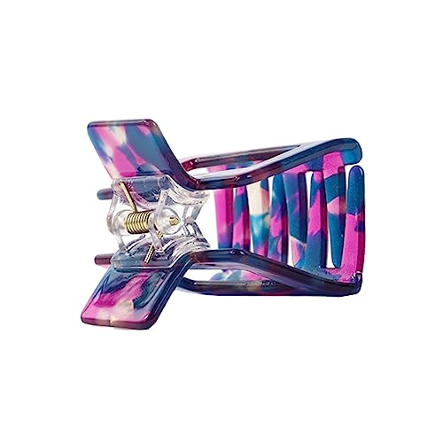 Beavorty 1stk Quadratischer Greifer Haar Klammern Kreativer Kieferclip Elegante Haarspange Retro-kopfschmuck Haarbindewerkzeug Frauen Haarspange Damen Violett Acetatfolie Anmut Haarschmuck von Beavorty