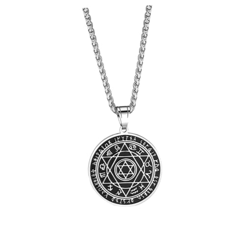 Beavorty 1 Stück Sechszackstern Anhänger Halskette Stilvolle Hip Hop Schmuck für Alltag Leicht und zu Tragen für Besondere Anlässe Modisches Accessoire von Beavorty