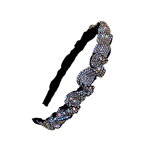 Beavorty 1stk Stirnband Haarreif Machen Glänzendes Haarband Frauen Haarband Kristallhaarreifen Für Frauen Vintage Haarreifen Diamant-kopfbedeckung Kristalldekor Kosmetik Blitz Braut Flanell von Beavorty