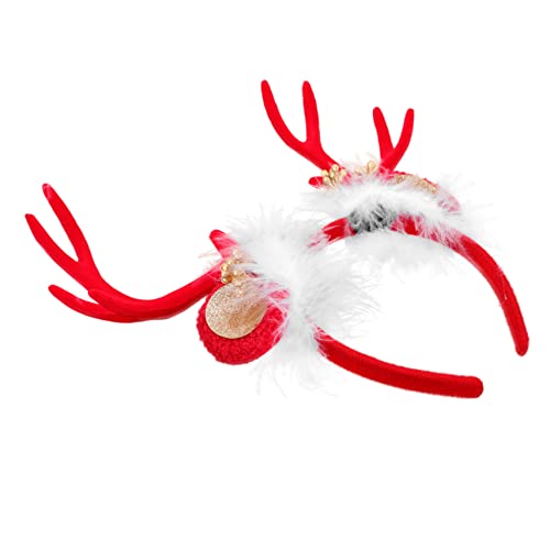 Beavorty 1stk Weihnachtsstirnband Feengeweih Stirnband Weihnachtshaarband Weihnachten Rentier Stirnband Rentiergeweih Stirnband Weihnachtskopfschmuck Erwachsener Hirsch Hirsch Harz Fräulein von Beavorty