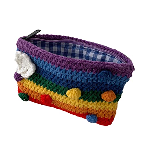 Beavorty Regenbogen Beutel Gestrickt Aus Wollgarn Bunte Tasche Für Münzen Handytasche Geldbörse Wechseltasche Praktisch Für Reisen Und Alltag Beavorty Regenbogen Beutel Gestrickt Aus Wollgarn Bunte Tasche Für Münzen Handytasche Geldbörse Wechseltasche Praktisch Für Reisen Und Alltag von Beavorty