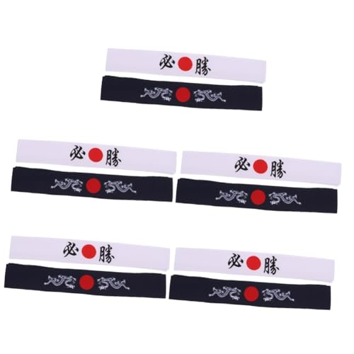 Beavorty 10 Stk Bushido-Stirnband trendiges Dekor elegante Kleidung für Männer Haarband Bandanas für Männer Kochen Stirnband Karate-Trainingsstirnband modisch Kochmütze Hut von Beavorty