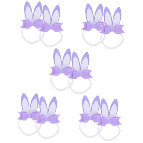 Beavorty 10 Stk Haarschmuck für Babys Hase Kopfbedeckung Stirnband Kleinkind Stoff Violett von Beavorty