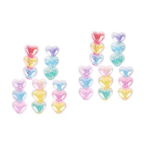 Beavorty 10 Stk Liebesfluss-sofa-clip Herzclips Haarspangen Für Feines Haar Valentinstagsgeschenk Haarschmuck Für Mädchen Haarschmuck Zum Valentinstag Baby Plastik Kopfbedeckung Kleinkind von Beavorty