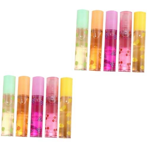 Beavorty 10 Stk Lippenbalsam Aus Früchten Lipgloss Mit Fruchtigen Aromen Lippenbalsam Für Mädchen Make-up-lippenstift Lippen Prall Kind Schüttgut Kunststoff Schutz Fräulein von Beavorty