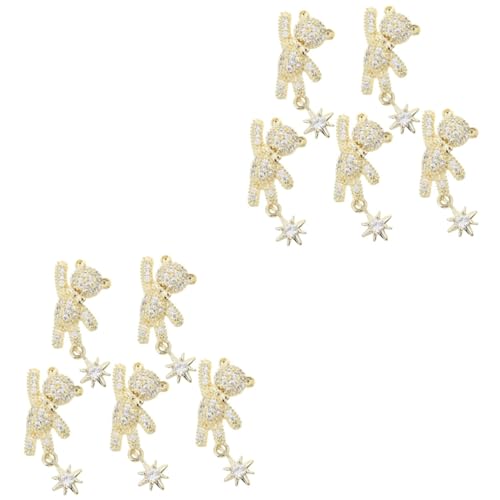 Beavorty 10 Stk Nagelbohrer Charms Für Nagelzubehör Nagel Strass Diamant-dekor Diamant-nageldekoration 3d-nagelabziehbilder Nagel Diamanten Kristalldekor Legierung Super Blitz Patch von Beavorty