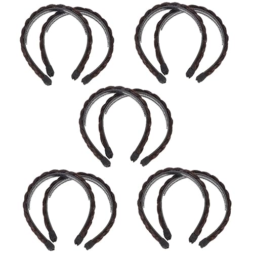 Beavorty 10 Stk Geflochtenes Stirnband Haarspangen Für Frauen Stirnband Für Mädchen Geflochtener Haarreifen Geknotetes Stirnband Haarschmuck Hochtemperaturdraht Zubehör Ein Körper Fräulein von Beavorty