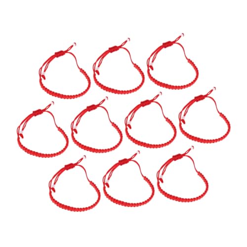 Beavorty 10 Stück Handgefertigtes Schnur Armband Teiliges Geflochtenes Armband für Männer Frauen für Geburtstagsfeiern Modisches Accessoire von Beavorty