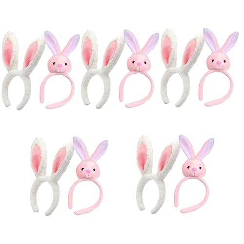 Beavorty 10 Stk Hasenohr Stirnband Geschmeidiges Häschen-stirnband Hasenkopfschmuck Hasenhaarreifen Ostern Kopfbedeckungen Süßer Kopfschmuck Mit Hasenohren Hasenkostüm Stoff Bilden Mädchen von Beavorty