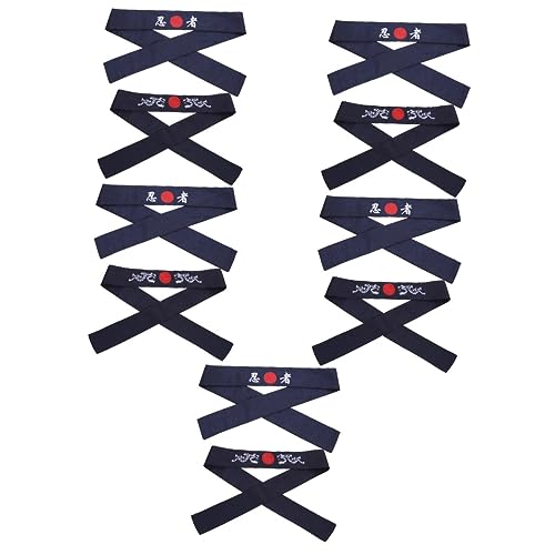 Beavorty 10 Stk Japanisches Haarband Japanisches Stirnband Japanisches Kochkostüm Karate-kinderstirnband Stirnbänder Für Männer Karate-stirnband Jugend Binden Polyester Mann Sushi Haarseil von Beavorty