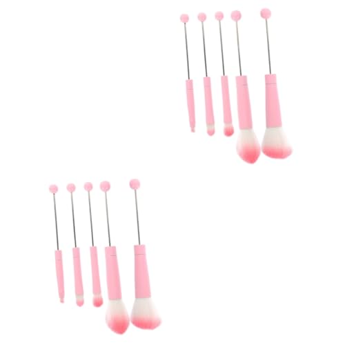 Beavorty 10 Stk Make-up-Pinsel mit Metallgriff Lidschatten Pinsel kosmetikpinsel Make-up Pinsel Frauen Make-up Mädchen Pinsel hervorheben/aufhellen Concealer Pinsel Foundation-Pinsel Rosa von Beavorty