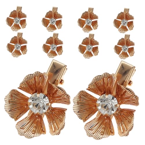 Beavorty 10stücke Blumen-haarspange Aus Metall Für Damen Floral Haarnadel Minimalistische Haar-klemme Haarschmuck Für Dünnes Haar Haar-accessoire Für Alltag Und Partys von Beavorty