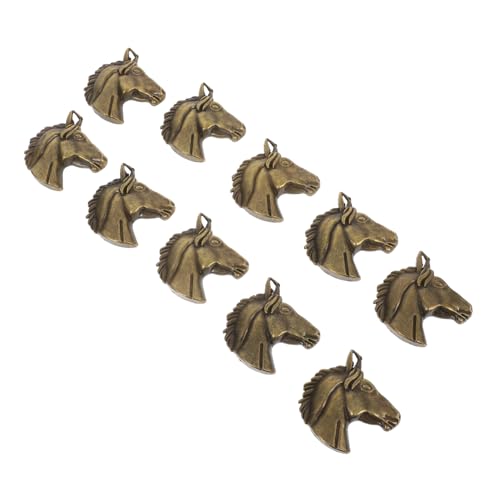 Beavorty 10stücke Pferdekopf-anhänger Aus Halskette Mit Pferdemotiven Für Pferde-schmuck Diy-kunsthandwerk Leicht Und Tragbar von Beavorty