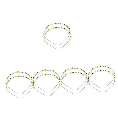 Beavorty 10 Stk Sonnenblumen-stirnband Haarschmuck Fräulein Dünnes Stirnband Rostfreier Stahl Metall von Beavorty