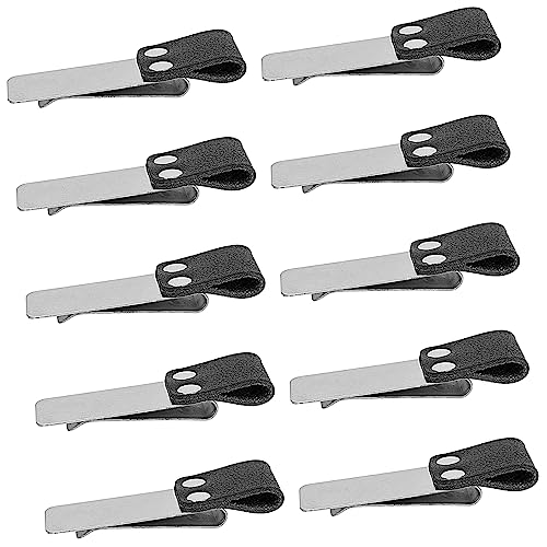 Beavorty 10 Stück Teiliges Geldscheinklammern Multifunktionale Klemmen für Papier und Dokumentenorganisation Retro Stil mit Lederöse für Einfache Handhabung von Beavorty