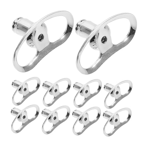 Beavorty 10 Stück Teiliges Ohrring Rückhalter Kupferbeschichtetem Metall und Silikon Schwerer Ohrstecker Support für Hängende Ohrringe Eleganter Ohrläppchen Lifter für Partys und von Beavorty