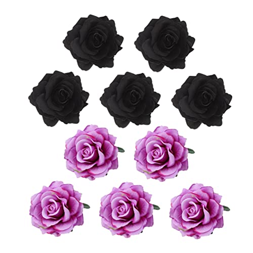 Beavorty 10st Rosafarbene Haarspange Braut Kopfschmuck Florale Haaraccessoires Haarschmuck Hochzeitshaarspangen Für Bräute Florale Haarspange Strand Fräulein Rote Rose Stoff von Beavorty