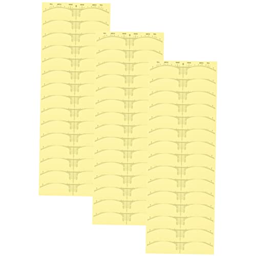 Beavorty 100stücke Augenbrauen Ruler Aufkleber Einweg Pvc Augenbrauen Schablonen Für Microblading Präzise Positionierungshilfe Formen Und Make-up Für von Beavorty