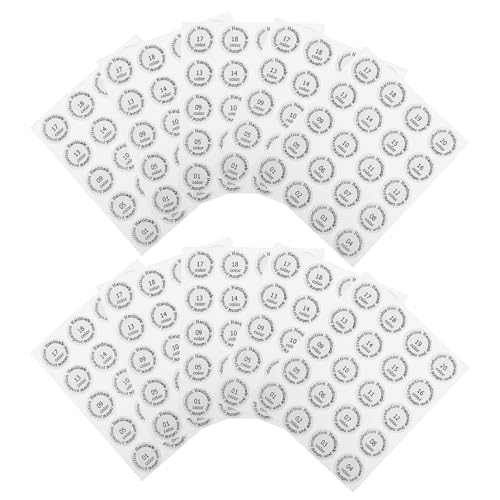 Beavorty Große Nummernaufkleber Für Lippenstift 10 Stück Nummerierte Etiketten Für Make-up-sortierung Marke von Beavorty