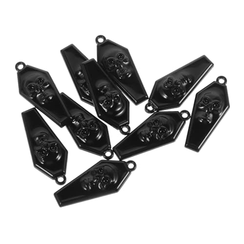 Beavorty 10stücke Metall Totenkopf-anhänger Zum Basteln Sarg-anhänger Für Schmuck Halskette Und Diy-projekte Langlebig Und Vielseitig Einsetzbar von Beavorty