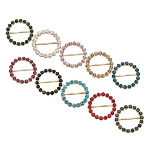 Beavorty 10 Stück Tragbare Schal Clips Multifunktionale Hemd und Schal Befestigungen Langlebigem Material für Damen für Hochzeiten Partys und Täglichen Gebrauch von Beavorty