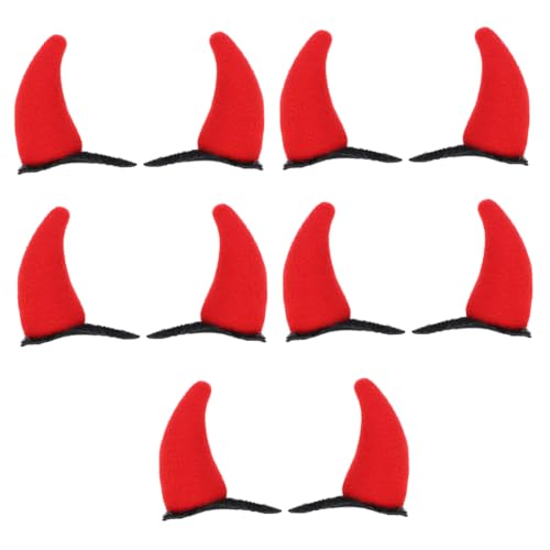 Beavorty 10 Stück Halloween Horn Haarnadel Teufel Horn Clips Gothic Cosplay Haarnadeln Leicht Für Frauen Mädchen Erwachsene von Beavorty