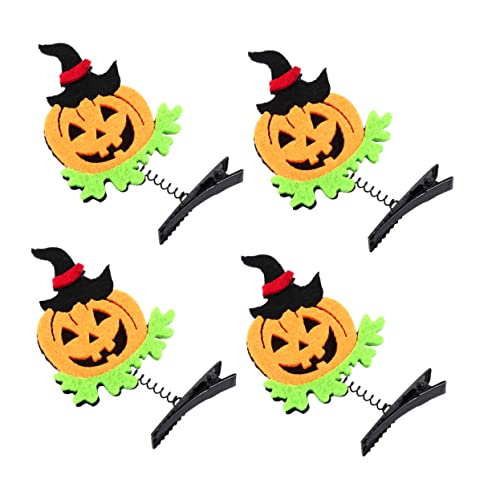 Beavorty 10st Halloween-haare Für Kinder Spinnenhaarnadel Halloween-haarspange Halloween-kostümzubehör Halloween-goodie-bag-füller Krokodil Haarspangen Stoff Und Kunststoff Perücke Kürbis von Beavorty