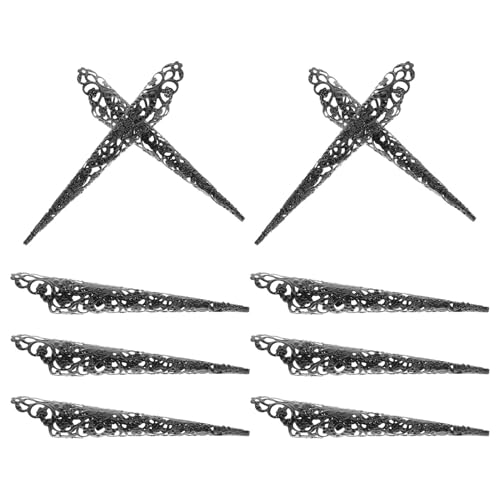 Beavorty 10stücke Fingerkrallen Nagelringe Halloween Cosplay Party Dekorative Fingerkrallen Finger Nagel Zubehör Für Festivals Und Kostüme von Beavorty