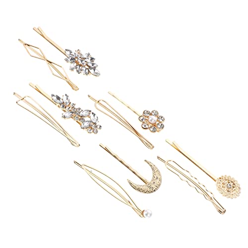 Beavorty 10stücke Mond Haarspangen Mit Perlen Und Strass Für Frauen Und Mädchen Strass Haarschmuck Für Verschiedene Frisuren von Beavorty