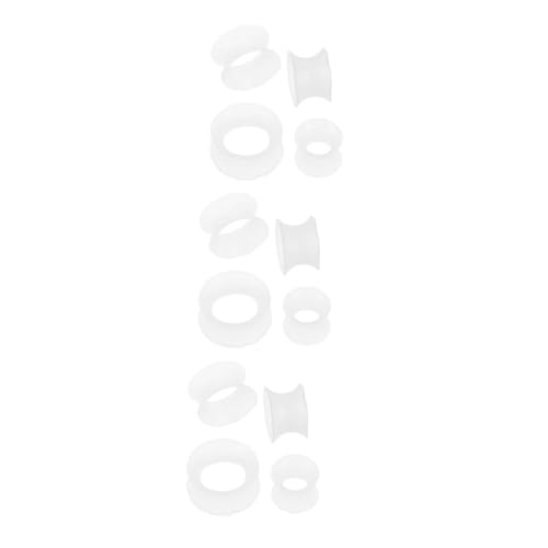 Beavorty 12 Stck. Teiliges Silikon Ohr Dehnungsset Flexibler Weicher Glow in The Dark Ear Gauge Ohr Expander Ohrloch Dehnen für Damen Herren Sicherer Bequemer Sitz Modischer Körperschmuck von Beavorty