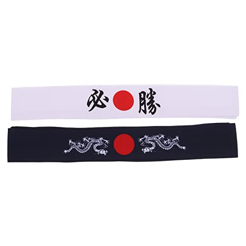 Beavorty 12 Stk Bushido-stirnband Männer Stirnband Japanisches Samurai-stirnband Japanisches Haarband Haargummis Für Kinder Herren-kopftuch Baumwolle Drucken Haarseil Fitness von Beavorty