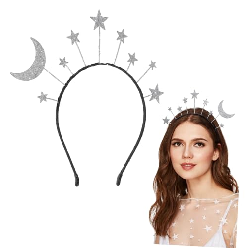 Beavorty 12 Stk Sternen- und Mondstirnband Alien-Stirnband haarschmuck Haargummi Bandanas für Männer Haarband Cosplay-Stirnband Weihnachten Dekorationen Geschenk Haarring Kleinkind Ballon von Beavorty