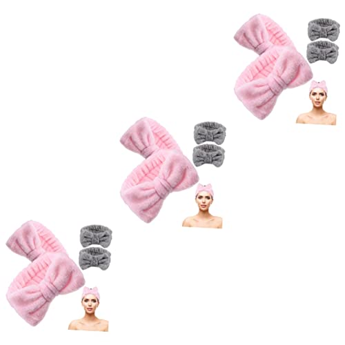 Beavorty 12 Stk Schleife Stirnband Stirnbänder Für Sportliche Damen Elastisches Haarband Für Die Dusche Haargummis Für Frauen Modische Stirnbänder Schal Korallenvlies Fräulein Spa von Beavorty