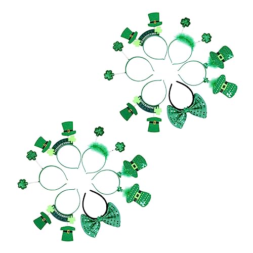 Beavorty St. Patricks Day-accessoires 12er-pack Stirnbänder Nicht Festliche Karnevals-kopfbedeckungen Für Jungen Und Mädchen Erwachsene Zufälliger Stil von Beavorty