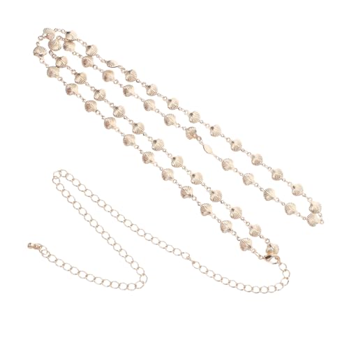 Beavorty 12 Stück Teiliges Damen Body Chain Muschel-form Taillenkette aus Stabilem Metall Leichter Bauchkettenschmuck für Sommer Verstellbar und Modisch für Hochzeiten Partys und Urlaub von Beavorty