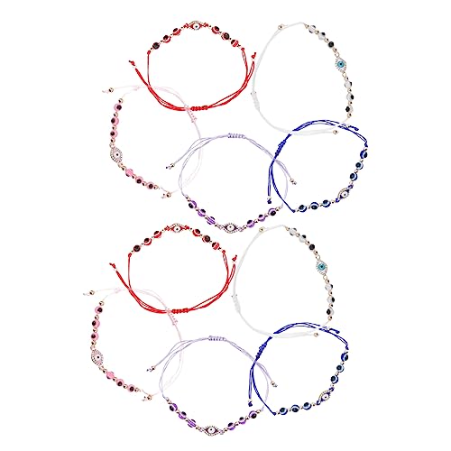 Beavorty 12 Stück Teiliges Evil Eye Armband Harzperlen Leichtes Hautfreundliches Schmuckaccessoire für Damen Farbenfrohes Design Vielseitig für Alltag Party und Festtage Geeignet von Beavorty