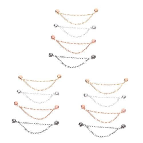 Beavorty 12 Stück Teiliges Magnetische Kleidungsklammern mit Starkem Halt Verstellbare Magnetschnallen für Hemden Hosen und Kleider Näharbeiten Praktische Clips zum Kürzen und Anpassen von Beavorty