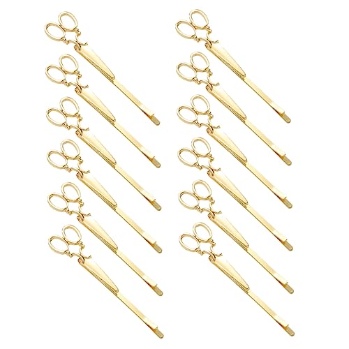 Beavorty 12 Stücke Scherenform Haarspangen Metall Haarnadeln für Mädchen Haarschmuck Accessoires für Partys und Alltag von Beavorty