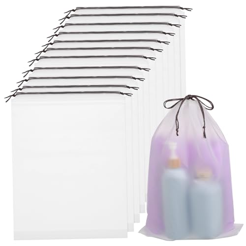 Beavorty 12stücke Durchsichtige Kordelzugbeutel Für Reise Schuhbeutel Mit Organizer-Funktion Leicht Und Wiederverwendbar Für Schuhe Handtücher Und Make-up Platzsparende von Beavorty