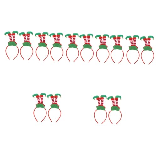 Beavorty 14 Stk Kopfbedeckung für ältere Hosenbeine weihnachtliche hängende dekore Haarschmuck für Frauen weihnachtsverkleidung weihnachts verkleidung weihnachtsdeko Stirnband Haarreifen von Beavorty