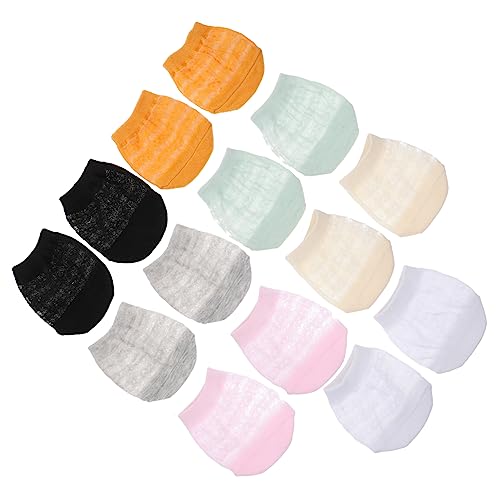 Beavorty 14St gemusterte halbe Socken damen pantoffelsocken halbe socken damen frauen socken Zehenhalbsocken Toe-Topper-Socken Kätzchen Damensocken rutschfeste Socken Beschichtung Herren von Beavorty