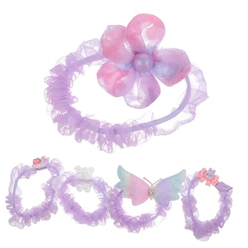 Beavorty 15 Stk Haarnadel Blumenkopfschmuck Haarbänder Seil kinder haarspangen haarspange kinder Kopfschmuck für Mädchen Haarschmuck für Kleinkinder niedlich Kopfbedeckung Halter Kugelkopf von Beavorty