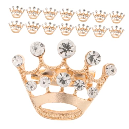 Beavorty 15 Stück Teiliges Goldene Broschen Mini Tiara Anstecknadeln mit Strass Schmuckaccessoires für Damenkleidung Anzug Schal Hochzeit Party Beavorty 15 Stück Teiliges Goldene Broschen Mini Tiara Anstecknadeln mit Strass Schmuckaccessoires für Damenkleidung Anzug Schal Hochzeit Party von Beavorty